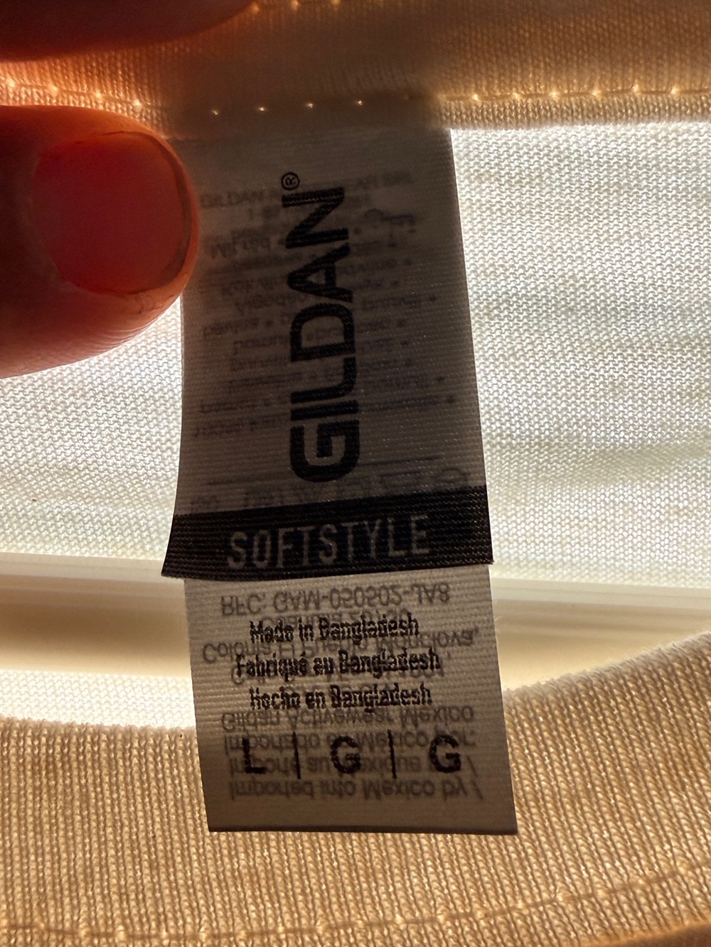 Men's Cream Ringer Tee - Picture 4 of 4